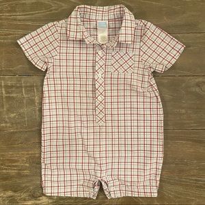 Janie and Jack Layette Shortall Romper - 6-12mo